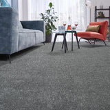 Nickel Grey Avalon Saxony Feltback Carpet