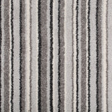 Grey Locks 94 Noble Striped Saxony Collection Carpet