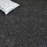 Carbon Grey Selene Saxony Carpet