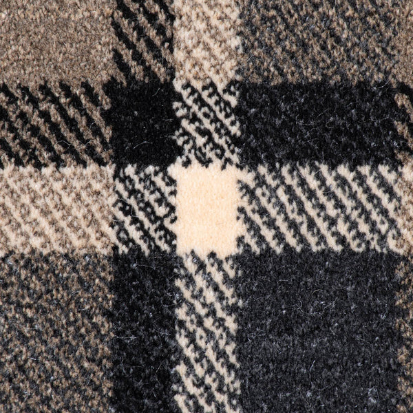Black Beige AXM51 Midas Tartan Wilton Carpet