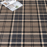 Black Beige AXM51 Midas Tartan Wilton Carpet