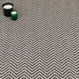 Black & White 2028 Chile Herringbone Loop Carpet