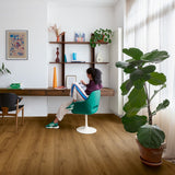 Botanic Caramel Oak AVMPU40315 Bloom Click LVT Flooring by Quick-Step