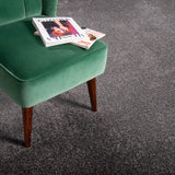 Charcoal 01 Stainfree Tweed Carpet by Abingdon