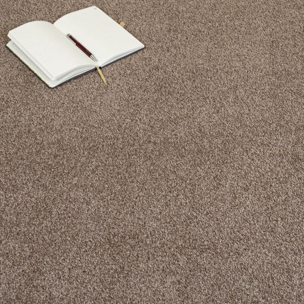 Dusky Brown Louisiana Saxony Carpet