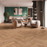 Firebrand Oak K450 Herringbone 8mm Laminate Flooring by Krono Original