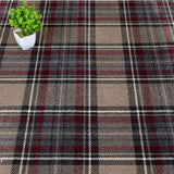 Grey Red ZAZ2 Midas Tartan Wilton Carpet