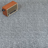 Herringbone Platinum Illusion Wilton Carpet