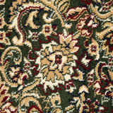 Meadow Green Jacobean Wentworth Patterned Wilton Carpet