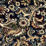 Midnight Blue Jacobean Wentworth Patterned Wilton Carpet