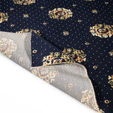 Midnight Blue Medallion Wentworth Patterned Wilton Carpet