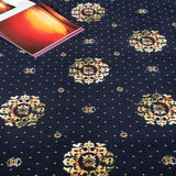 Midnight Blue Medallion Wentworth Patterned Wilton Carpet