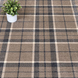 Mink Grey T33 Midas Tartan Wilton Carpet