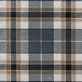 Navy Grey Midas Tartan Wilton Carpet