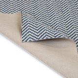 Navy & White 2037 Chile Herringbone Loop Carpet