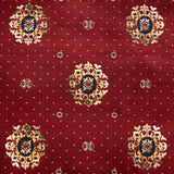 Regal Red Medallion Wentworth Patterned Wilton Carpet