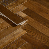 Roasted Oak Herringbone 14/3mm Engineered Wood Flooring
