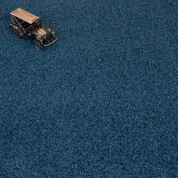 Royal Blue Louisiana Saxony Carpet