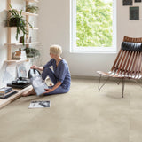 Sandstone Concrete AVMTU40274 Illume Click LVT Flooring by Quick-Step