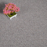 Saxon Stone Natural Berber Twist Deluxe 55oz Carpet by Cormar