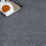 Silver Grey Haven Saxony Premium Feltback Carpet