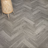Skane Herringbone Dim Grey Goliath 450 Vinyl Flooring by Tarkett