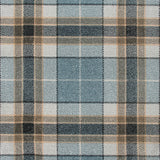 Soft Teal Midas Tartan Wilton Carpet