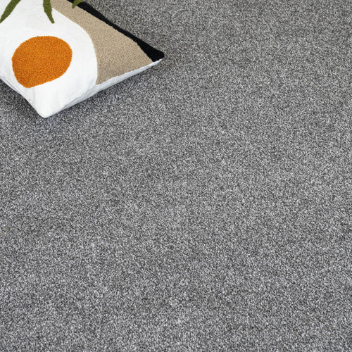 Steel Grey Polaris Luxury Saxony Carpet