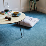 Teal Linwood 40oz Twist Carpet by Cormar