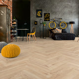 Toulouse Oak D3678 Herringbone 8mm Laminate Flooring by Kronotex