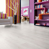 Trend Oak White D3201 Advanced 8mm Laminate Flooring by Kronotex