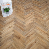 Worn Oak Ashdown Herringbone 14/3mm Engineered Wood Flooring
