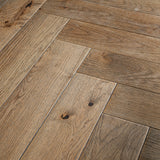 Worn Oak Herringbone 14/3mm Engineered Wood Flooring