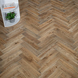 Worn Oak Herringbone 14/3mm Engineered Wood Flooring