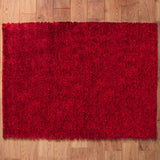 Red Jewel Shaggy Rug