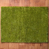 Green Jewel Shaggy Rug