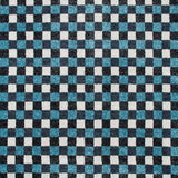 Teal GIN14 Gingham Wilton Carpet