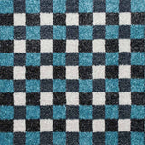 Teal GIN14 Gingham Wilton Carpet
