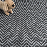 Anthracite Aztec Herringbone Carpet