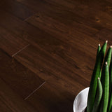 Chocolate Walnut Lacquered Real Wood Engineered HDF Flooring