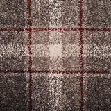 Light Grey Red Dali Tartan Carpet