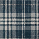 Denim Blue Modern Tartan Queensville Wilton Carpet
