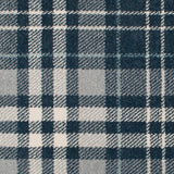 Denim Blue Modern Tartan Queensville Wilton Carpet