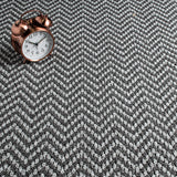 Grey Aztec Herringbone Carpet
