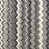 Grey ZigZag 93 Moorland Stripe Felt Backed Carpet