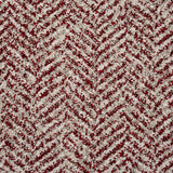 Herringbone Red Illusion Wilton Carpet