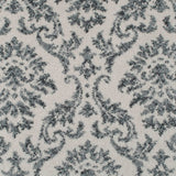 Ivory Grey Damask Queensville Wilton Carpet