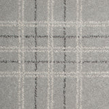 Light Grey Modern Tartan Manor Park Wilton Carpet