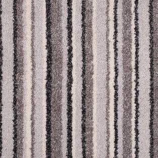 Grey Locks 94 Striped More Noble Saxony Collection Feltback Carpet