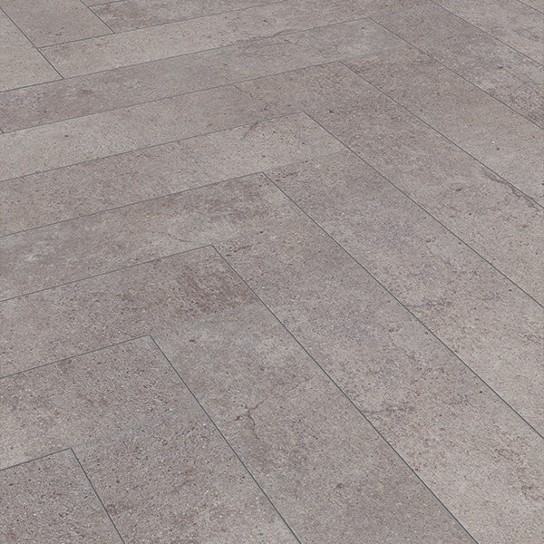 Pesaro Cement Kronotex Herringbone 8mm Laminate Flooring
